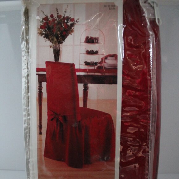 3 Target Ruby Floral Embroidered Chair Cover - Fits up to 42" Tall Chair-Holiday - Picture 2 of 6